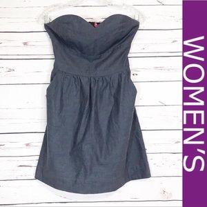 Say What? Blue Sleeveless Dress with Pockets